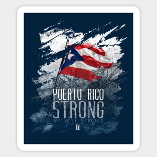 Puerto Rico Strong Torn Sticker